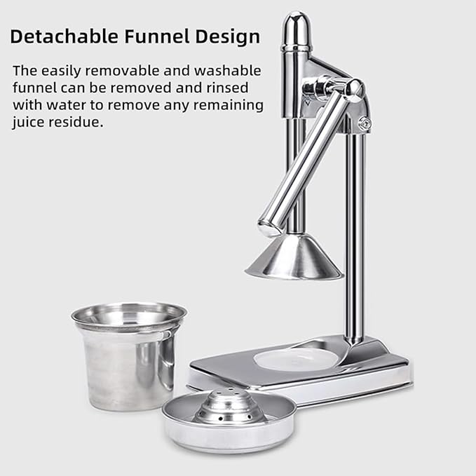 Cast Iron Juicer Hand Press, Cast Iron Manual Juicer, Stainless Manual Casts Iron Juicer, Heavy Duty Countertop Lime Citrus Crush Machine, Easy to Clean, Home, Kitchen, Bar