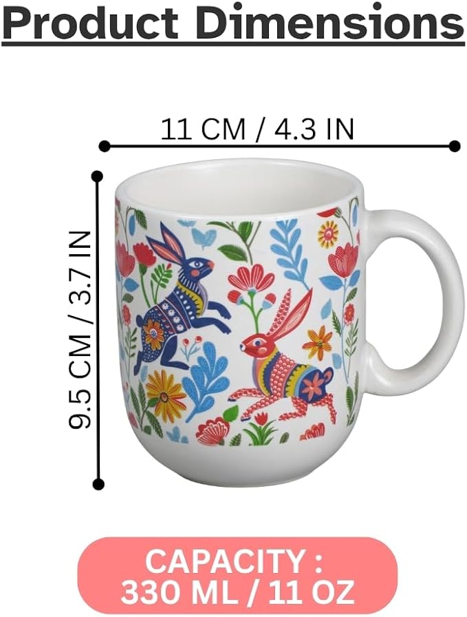 Servo Best Handmade Ceramic Coffee Mugs Set Of 6, 8 Oz Mug with Handle for Hot Beverages, Porcelain Cups for Latte, Hot Tea, Cappuccino, Milk, Cocoa, Microwave & Dishwasher Safe, Gift for Housewarming