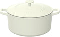 Cuisinart Chef's Classic Enameled Cast Iron Dutch Oven with Lid, Porcelain Enameled Interior, Oven Safe, Induction Compatible, 5-Quart, Round, Cream