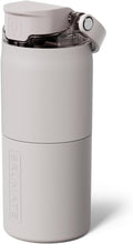 BrüMate Rise 18oz Water Bottle with Covered Silicone Straw | 100% Leakproof Insulated Kids Water Bottle | Cup Holder Friendly Base | 18oz (Dune)