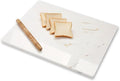 Diflart Natural Marble Stone Cutting Board for Kitchen, 16x20 Inch, White with Gold Veins, Marble Slab Pastry Board Large with Non-Slip Feet for Baking, Cheese, Charcuterie, Chocolate, Pack of 1 Pcs