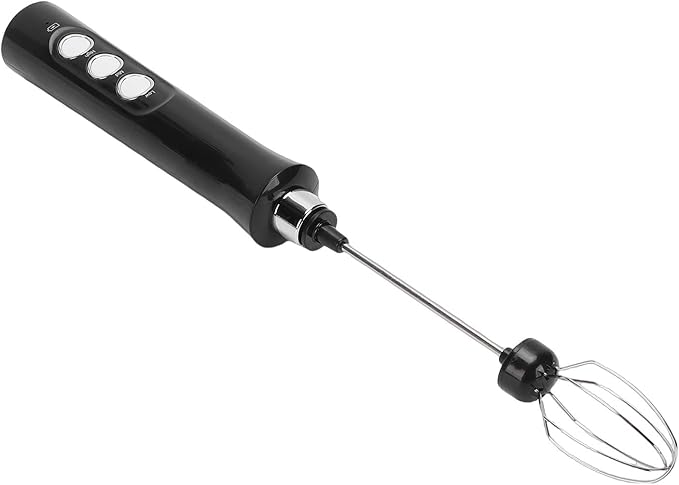 ANGGREK Handheld Milk Frother, Electric Whisk for Coffee Latte Cappuccino Rechargeable with 1200mAh Battery for Home Baristas