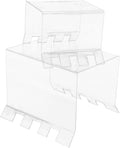 PRETYZOOM 2pcs Acrylic Prep Bag Holder Bag Stand for Home Freezer Holder Rack Easy to Carry Hands