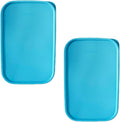 NewTupperware Modular Mates 1610 Rectangular Replacement Seal (LID ONLY) 10.75" X 7" Set of 2 (Serene Sky)