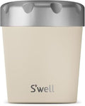 S'well Stainless Steel Ice Cream Chiller, 16oz, Vanilla, Triple Layered Vacuum Insulated Container Keeps Ice Cream Frozen For Up To Four Hours, BPA Free