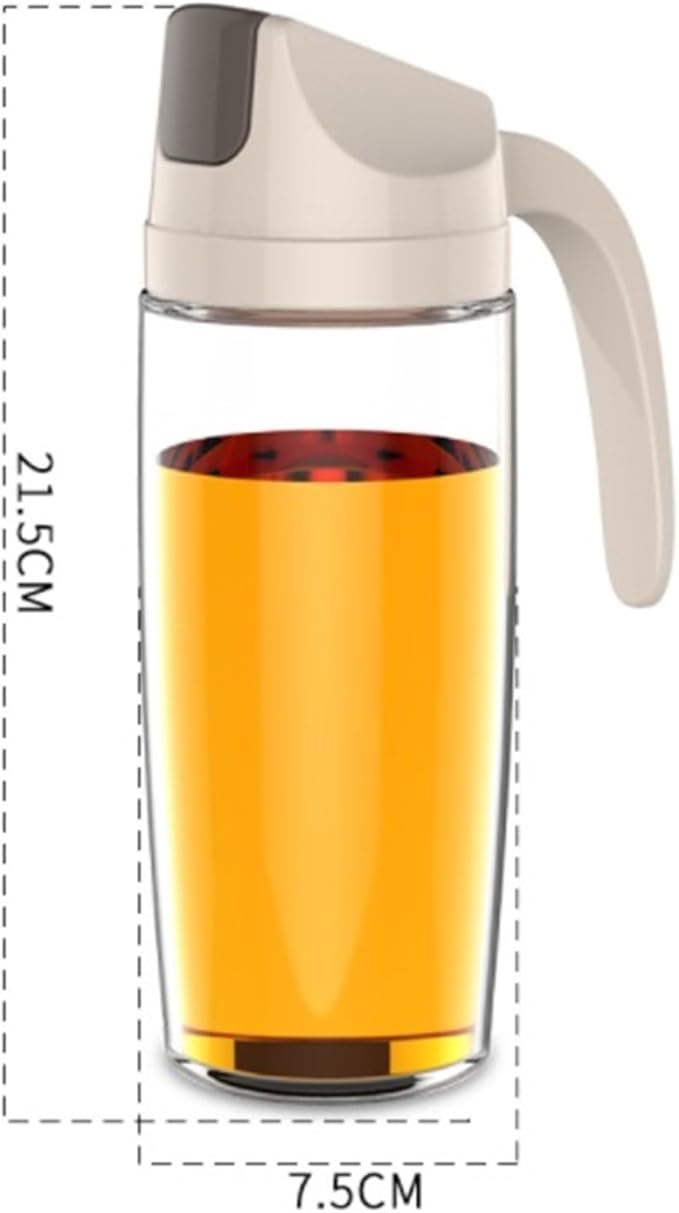 Olive Oil Dispenser Home Glass Olive Oil Dispenser Bottle for Air Fryer Salad Grill Oil Sprayer Accessories for Kitchen(600ml)
