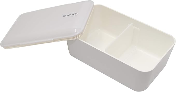 Bento Bite Box from TAKENAKA Japan, Made of Recycled Plastic Bottles for Eco, Sustainable Lunch Box(Gray Champignon)