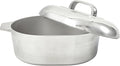 IMUSA 11in H. Cajun Cast Aluminum Oval Roaster with Lid