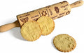 HANUKKAH Rolling pin Jewish holiday symbols laser engraved embossing dough roller for homemade cookies