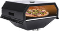 Hisencn Pizza Oven Attachment for Blackstone Grill, Outdoor Pizza Oven Accessories for Traeger, Pit Boss, Camp Chef, Z Grills, GMG Pellet Grill, Portable Pizza Maker With 13" Pizza Stone