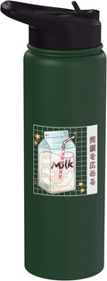 Cute Milk Carton Kawaii Japanese Stars Clouds Stainless Steel Insulated Water Bottle