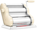 PASTALINDA Classic 200 Pasta Maker Machine, 20 cm Wide Rollers, 9 Thickness Positions, 2 Cutting Positions, Stainless Steel. Includes Reinforced Hand Crank And Two Clamps