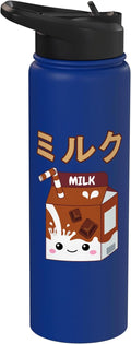 Cute Kawaii Chocolate Milk Japanese Anime Otaku Milkshake Stainless Steel Insulated Water Bottle