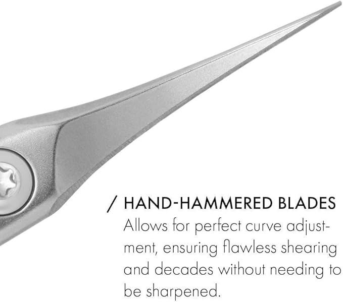 GERMANIKURE Beard and Mustache Scissors - FINOX Stainless Steel Professional Manicure Tools - No Case - Ethically Made in Solingen Germany - 4706