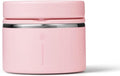 ThermoFlask Insulated Food Jar with Leakproof Lid (12 oz, Blush) - Stainless Steel Food Containers for Hot & Cold Meals, Lunch, Soup & Snacks