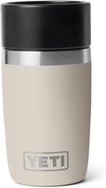 YETI Rambler 8 oz Travel Bottle, Stainless Steel, Vacuum Insulated with Leakproof Commuter Cap, Cape Taupe