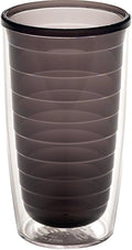Tervis Clear & Colorful Tabletop Made in USA Double Walled Insulated Tumbler Travel Cup Keeps Drinks Cold & Hot, 16oz, Quartz