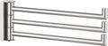 Angle Simple Swivel Hand Towel Holder 3 Bars Brushed Nickel, 304 Stainless Steel Hand Towel Rack for Bathroom Wall Mount