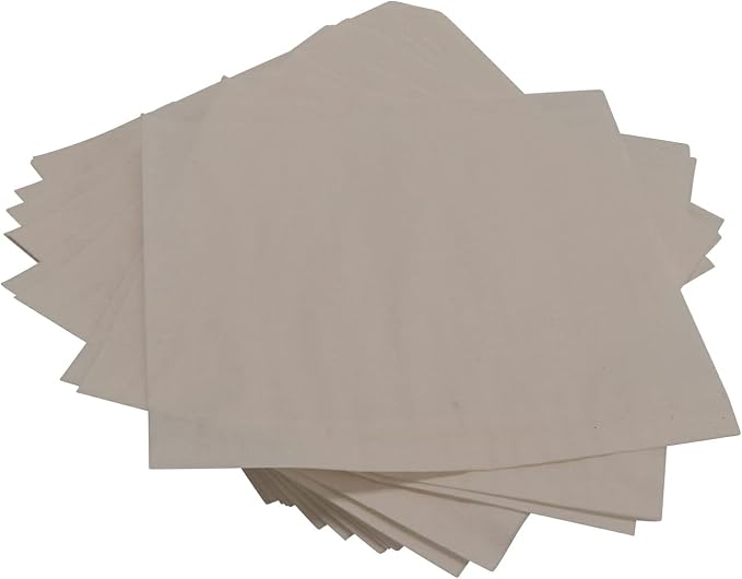G.E.T. 4-T2000 7" x 7" White Food-Safe Double-Open Bag, Wire Cone Basket Liner, Deli Wrap (Pack of 2000)