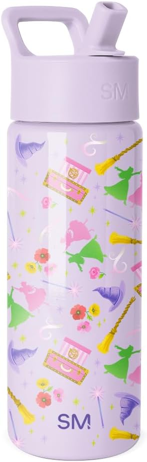 Simple Modern Wicked Kids Water Bottle with Straw Lid | 18oz Insulated Stainless Steel Kids Tumbler & Spill Proof Toddler Cup for School, Girls, Boys | Summit | Wicked Friends