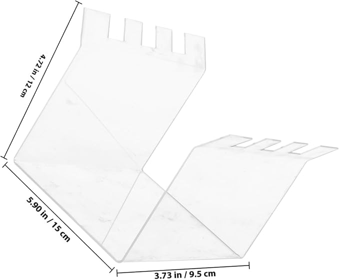 2pcs Filling Freezer Bag Stand Kitchen Bag Holder Prep Rack Holder Acrylic Storage Rack Portable
