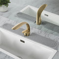 Fast Drying Stone Faucet Mat for Kitchen Sink, Diatomite Water Absorbing Stone Tray for Sink to Prevent Pooling, U-Shaped Stone Faucet Mat Fits Kitchens and Bathrooms