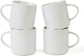famiware Nebula 4 Pieces Coffee Mug, 12 oz Catering Mugs with Handle for Coffee, Tea, Cocoa, Milk, White
