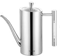 500/700ml Oil Pot 304 Stainless Steel Leak proof Vinegar Oil Bottle Storage Container Home Kitchen Utensils(Straight-500ml)