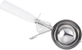 PATIKIL 5.3 Ounce Ice Cream Scoop with Trigger, Stainless Steel Portion Cookie Scoop with Thumb Trigger for Cookie Dough Cupcake Batter Baking, White 158ML