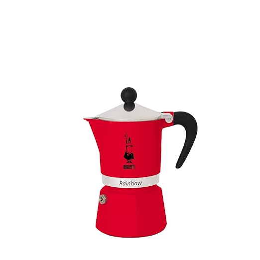 Bialetti 4962 Rainbow Espresso Maker, Red