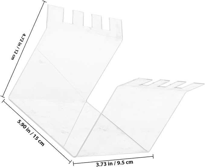LABRIMP 2pcs Acrylic Food Storage Bag Holder Stand Compact Zipper Bag Stand for Freezer Easy-fill Serrated Design for Meal Prep Space-saving Kitchen Organizer