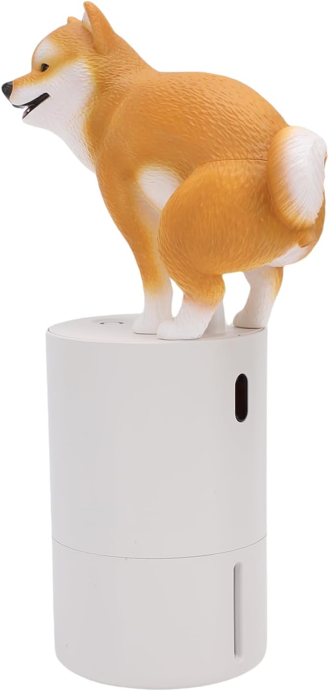 Playful Dog Foam Soap Dispenser, Automatic Soap Dispenser Touchless, Funny Puppy Poop Induction Hand Washer, Automatic Soap Dispenser for Kitchen Bathroom (Yellow)