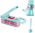 Ourokhome Mandoline Vegetable Chopper Food Slicer, Cheese Grater Shredder, Upgrade Meat Chopper and Stirrer for Kitchen