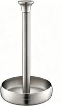 simpletome Paper Towel Holder Countertop Keep It Rolled Up Weighted Base (304 Brushed Silvery)