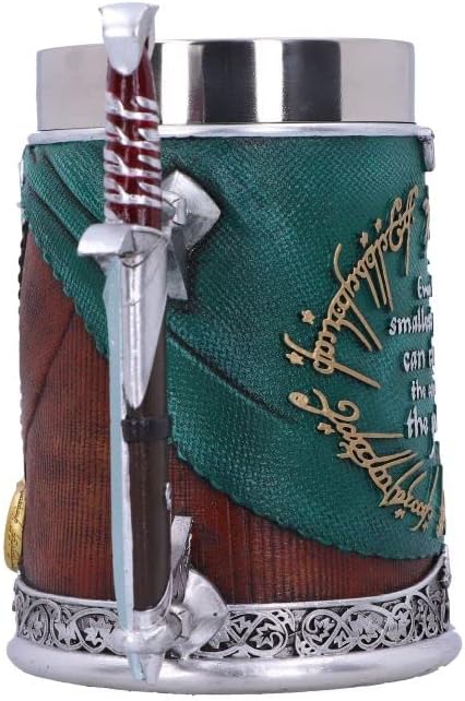Nemesis Now Lord of the Rings Tankard, Hand-Painted Resin Mug, Officially Licensed Collectible, 15.5cm - Frodo