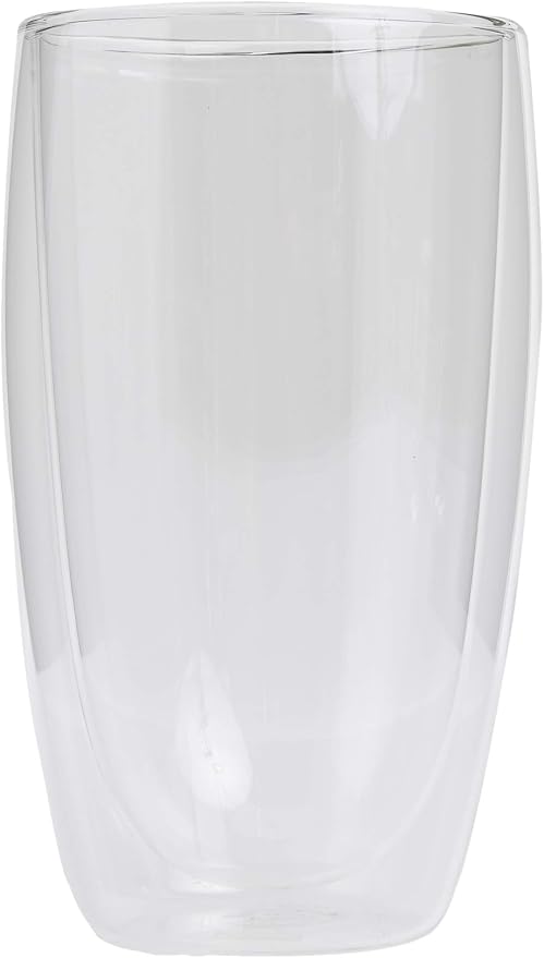 Bodum 15oz Pavina Double Wall High-Heat Borosilicate Glass, Set of 2, Clear (Pack of 4)