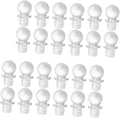 24pcs Glass Ball Wine Stoppers with Silicone Seal Reusable Bottle Caps for Wine Aromatherapy Perfume and Cosmetic Bottles Convenient and Versatile Savers