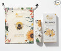 Reusable Beeswax Breads Bag | 2 Pack Organic Sourdough bread bags for homemade bread | Fridge and Freezer friendly Beeswax Lined cotton bag to keep your bread fresh and preserved | 2 XL bread Bags