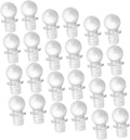 VOSAREA 24pcs Unique Glass Ball Wine Stoppers Decorative Bottle Stopper Caps Portable for Wine Perfume Oil Bottles