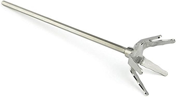 onlyfire 3 Inch Stainless Steel Pork Puller, Ultra-Sharp Meat Fork Meat Shredder Used with Standard Hand Drill for Beef, Chicken, Potato Masher and Tamale Meat