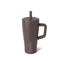 BrüMate Era 20 oz Tumbler with Handle and Straw | 100% Leakproof Insulated Tumbler with Lid and Straw | Made of Stainless Steel | Cup Holder Friendly Base | 20oz (Java)