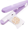 Mini Handheld Heat with Power Cable for Food Storage Vacuum Sealer Bag Chip Plastic Bags Vakum Machine (Purple)