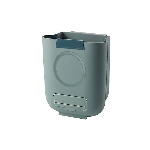 Hanging Trash Can, Kitchen Garbage Bin Waste Bins, Folding Waste Bin Kitchen Cabinet Door Hanging Trash Can Wall Mounted Trashcan for Bathroom Toilet Garbage Waste Storage (Size : A)