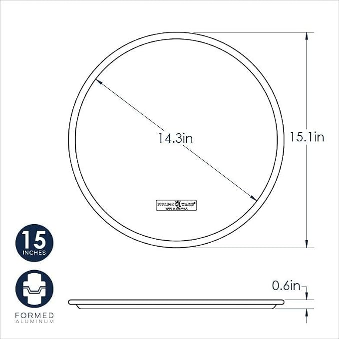 Nordic Ware Naturals 14" Traditional Pizza Pan