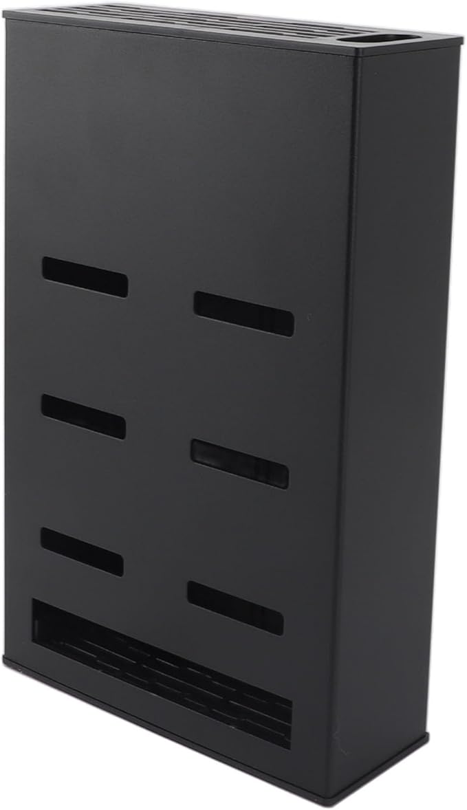 Wall Mounted Knife Block Space Aluminum, Quick Access Knife Holder with Rubber Padding for Kitchen, Chopsticks Spoon Holder, Multipurpose Storage Rack