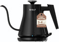 Gooseneck Electric Kettle 0.8L (27oz) - 1000W Rapid Fast Boiling Tea Kettle with Auto Shut Off & Boil-Dry Protection, Stainless Steel Leak-Proof Water Boiler for Pour Over Coffee, Black