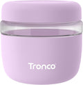 Tronco 24 oz Glass Food Storage & Lunch Bowl Containers with Airtight Lids | Leak & Spill Proof Meal Prep Container & Food Storage Jar for Lunch, Salad, Oats, Soup, BPA-Free, Microwave & Dishwasher Safe