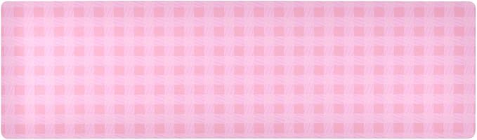 Heat Resistant Table Runner Trivet for Hot Pots and Pans 39 x 12 Inch Long Hot Pad Decorative Table Protector for Kitchen Countertop Checkered Pink