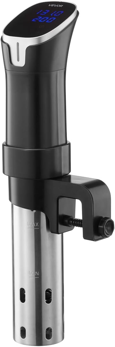 VEVOR Sous Vide Precision Cooker, 1100W Sous-Vide Cooking Machine, WIFI Immersion Circulator with LED Digital Display, Fast-Heating, Accurate Temperature & Timer Control, SUS304 Stainless Steel