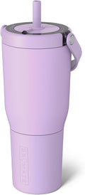 BrüMate Resa 35oz 100% Leakproof Travel Tumbler with Handle & Straw | Flexible SoftSip Straw | Silicone Sleeve for Durability | Stainless Steel | Cup Holder & Travel Friendly Water Bottle | (Lavender)